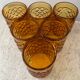 Série de 6 verres Pernod des années 70