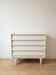 Commode années 70 repeinte en bois blanc