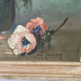 Tableaux Hst fleurs signé Jul. Carlier