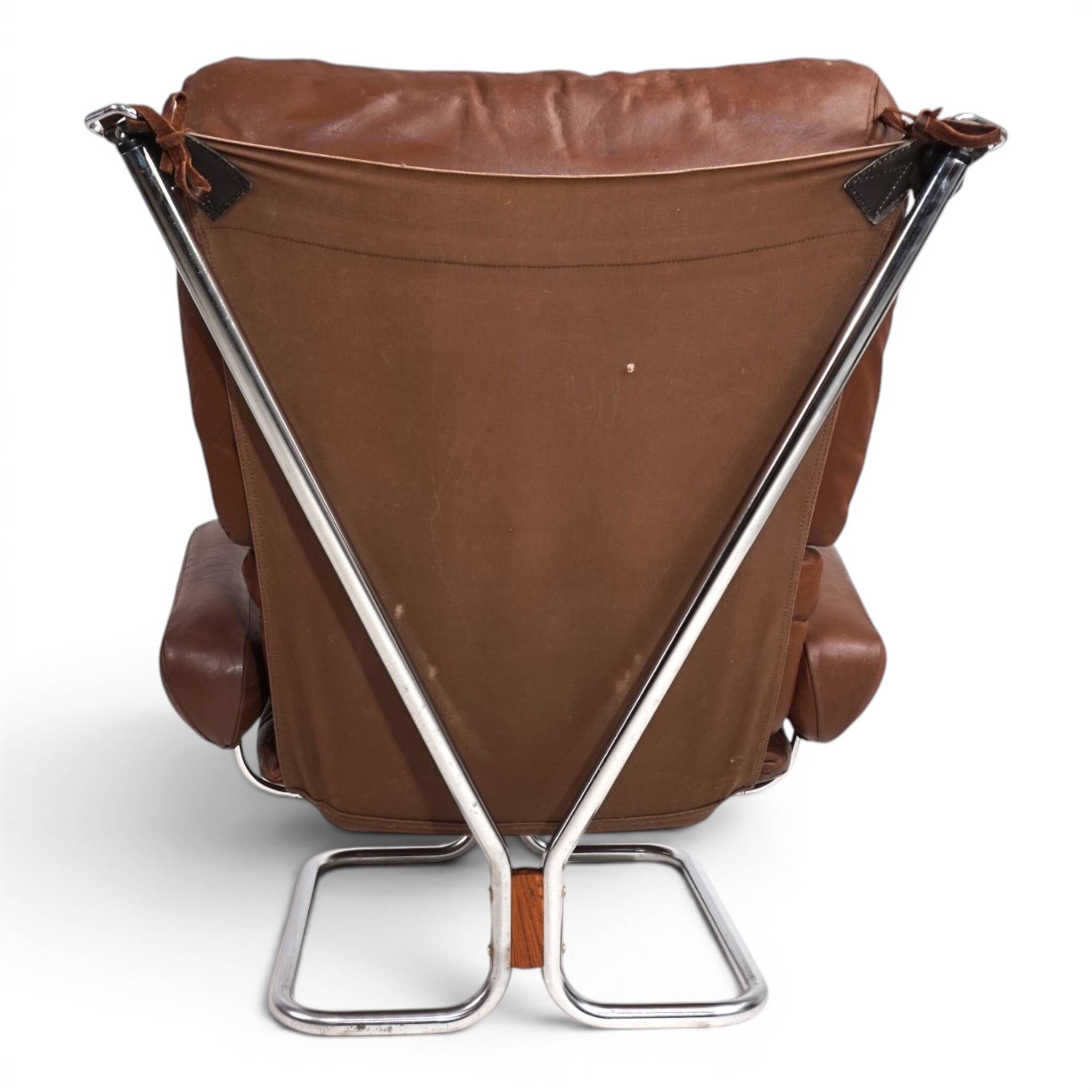 Westnofa Wing Leather Armchair by Harald Relling, 1970
