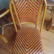 Rattan table and four chairs