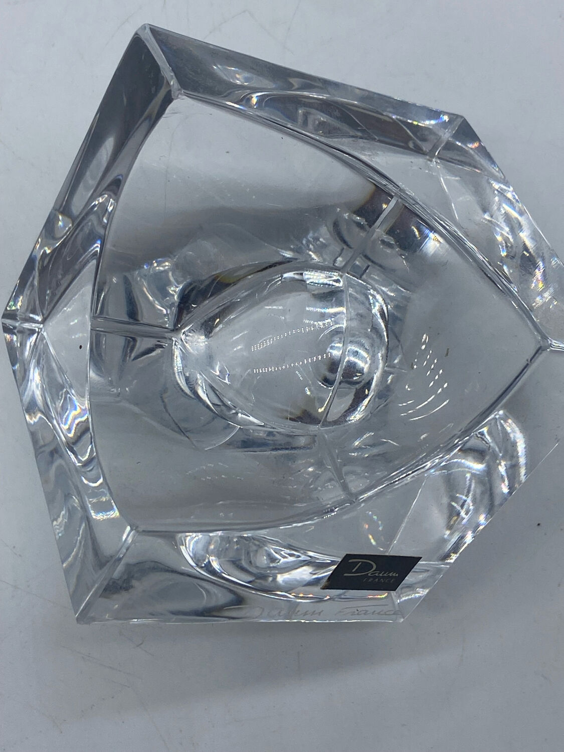 Daum France 🇫🇷 blue ball ashtray / pocket emptier