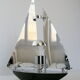 Vintage sailboat lamp 1970 chrome