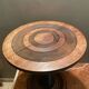 oak pedestal table, press screw model
