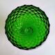 Vintage Green Glass Footed Vase