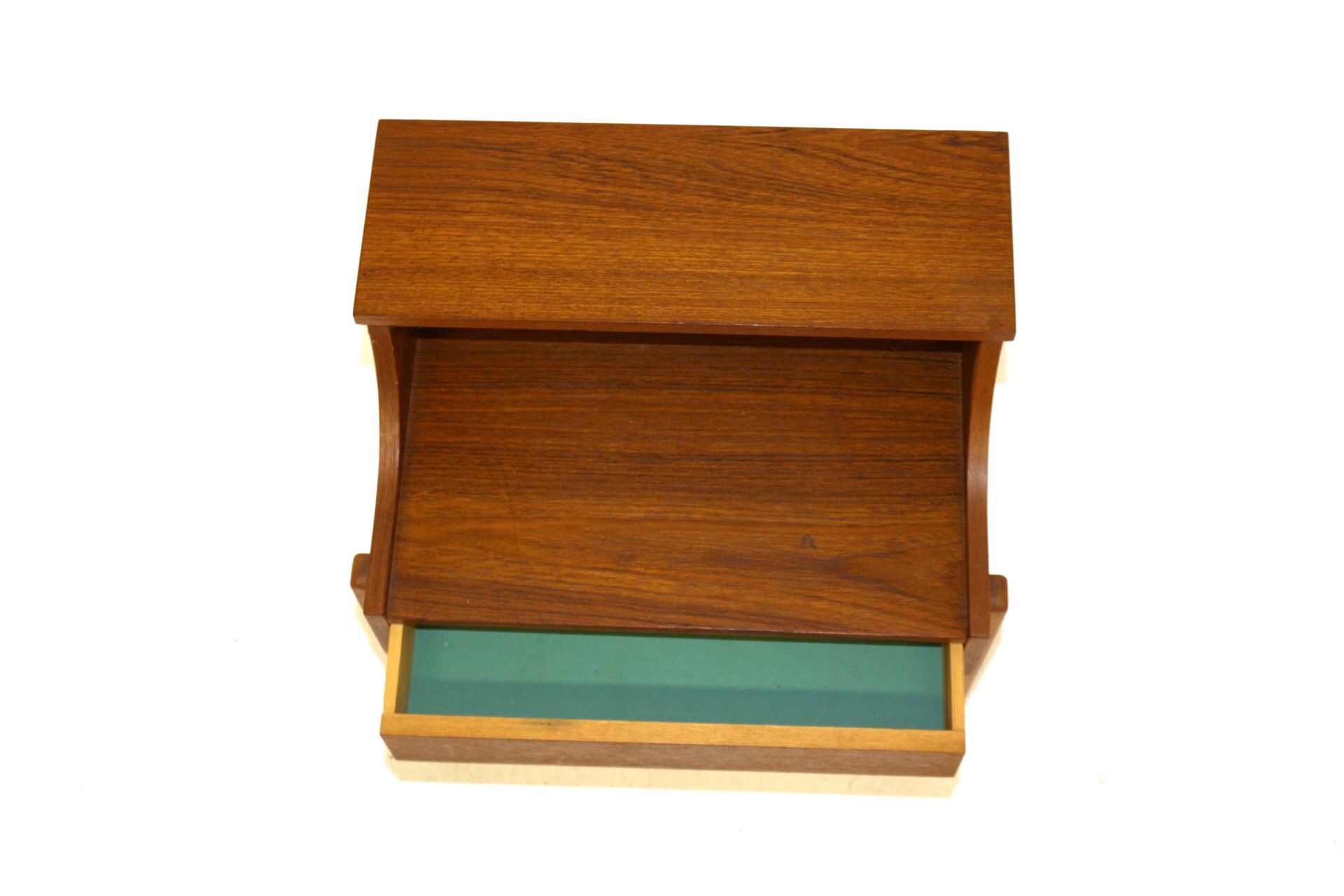 Teak and beech bedside table, Sweden, 1960