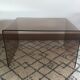 Table basse en plexiglas vintage