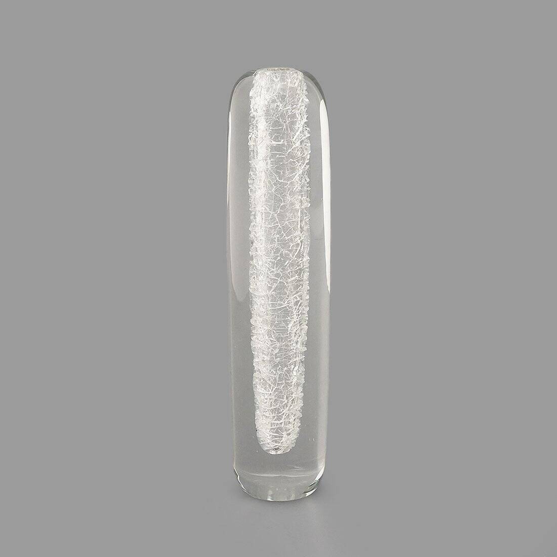 Transparent Glass Vase by Alfredo Barbini for Barbini, 1970s