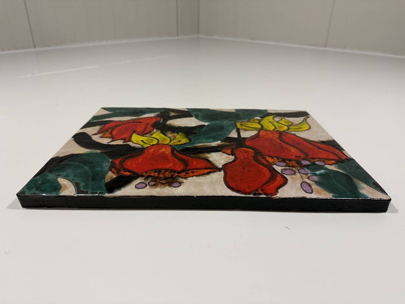 Ruscha ceramic wall decoration flowers Germany