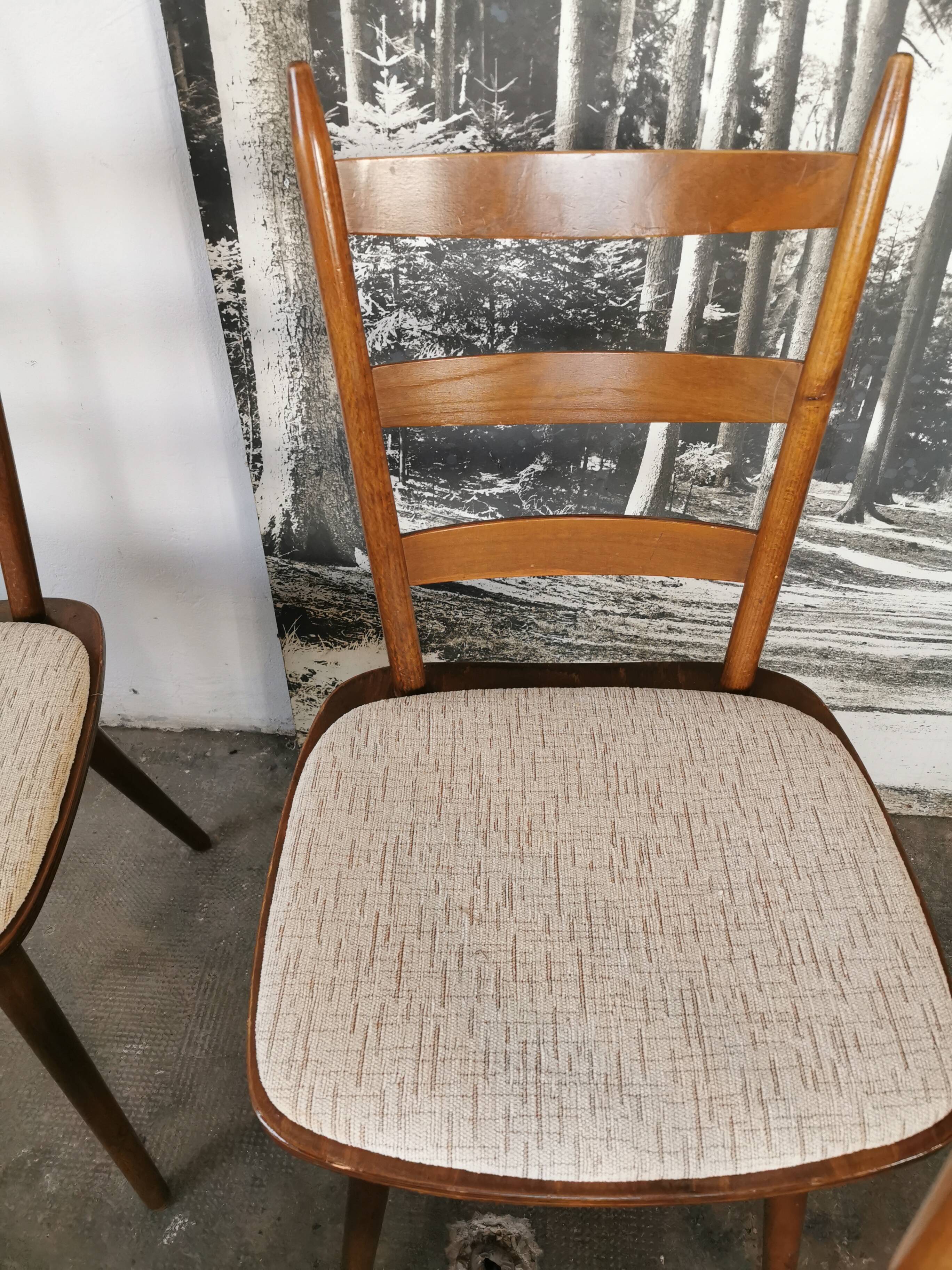 Set de 6 chaises bistrots Hiller, vers 1960