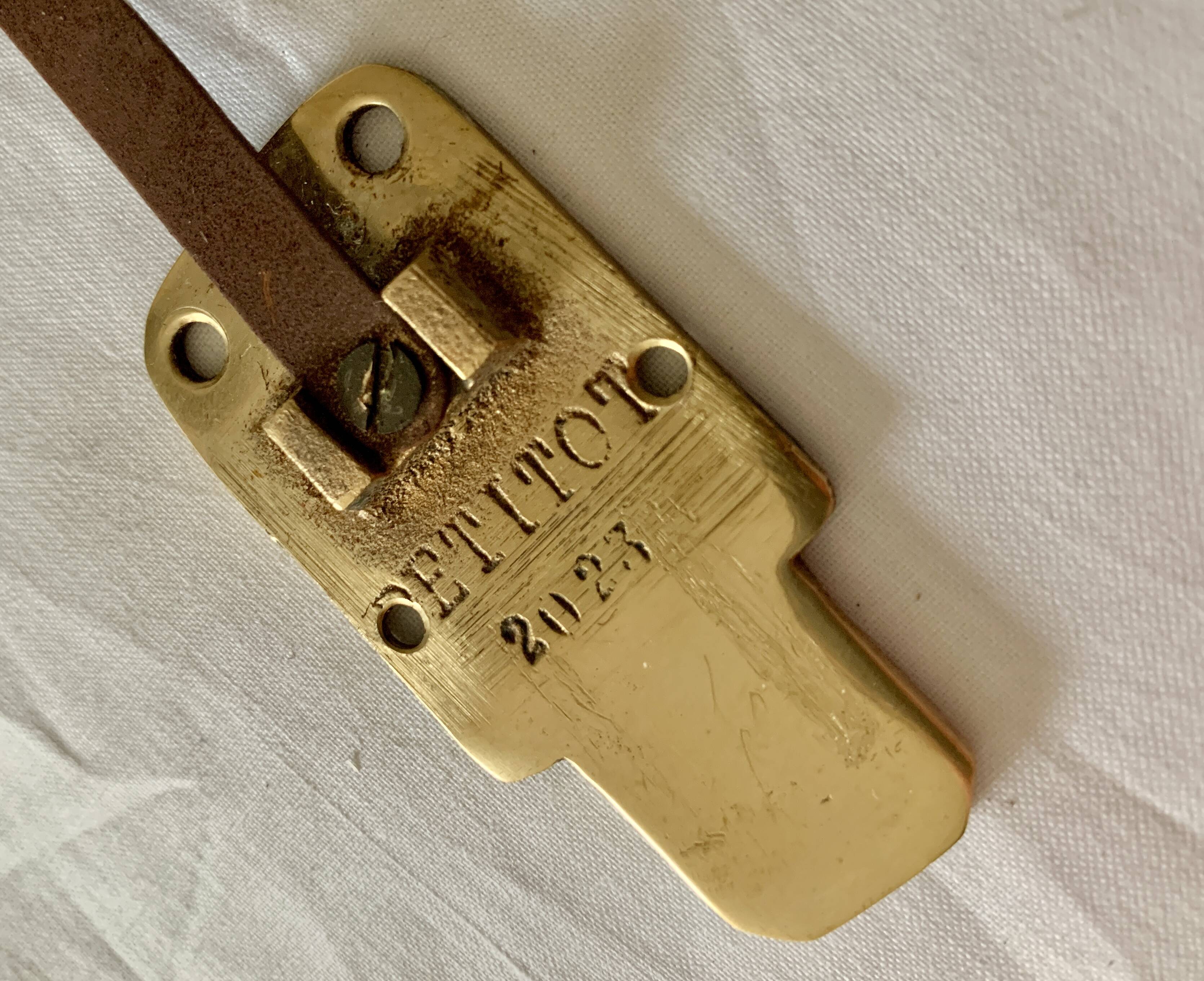 Glass and bronze wall lights from the 40s