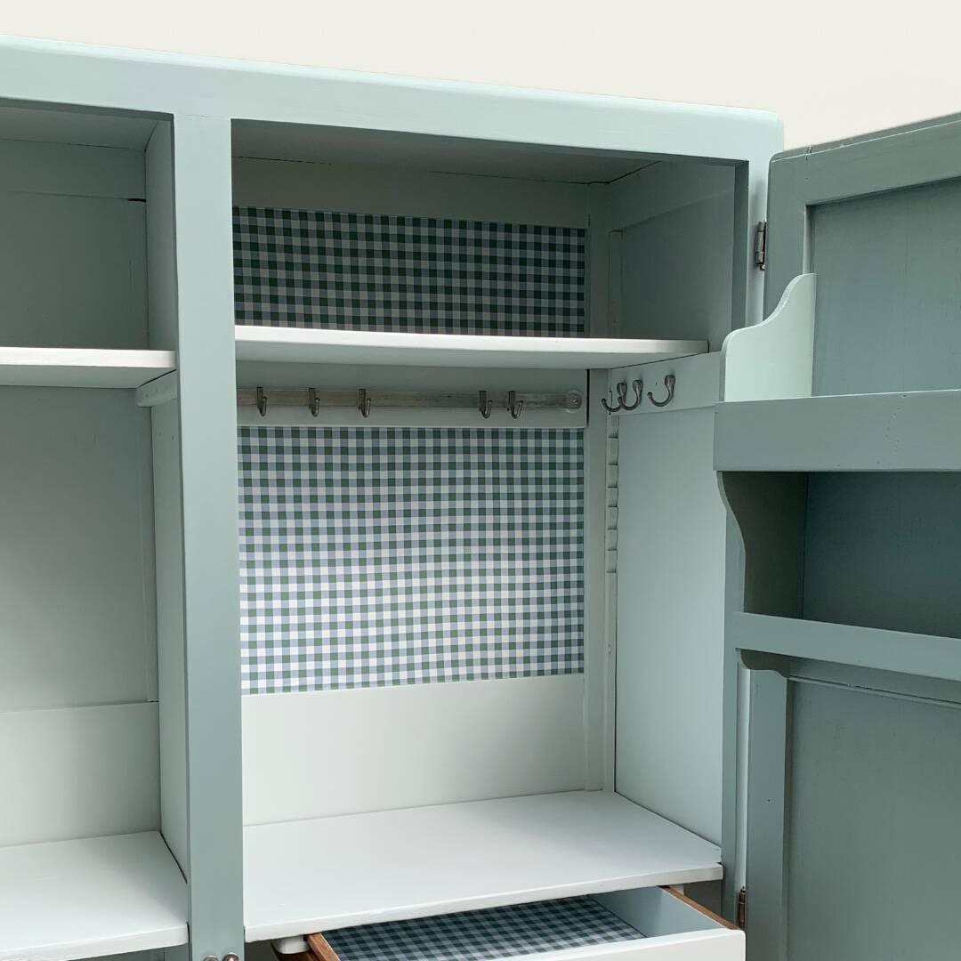 Mado 1940 blue/grey green kitchen cabinet buffet