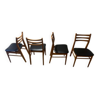set of 4 Scandinavian "alma" chairs