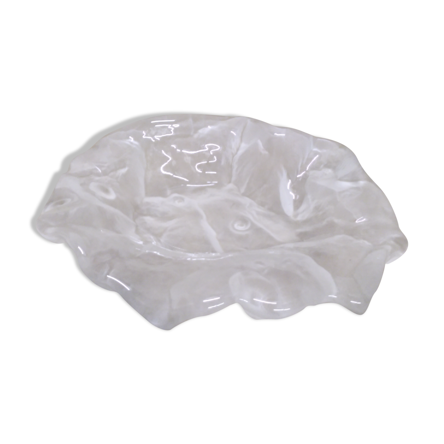 Empty pressed glass pocket 1970