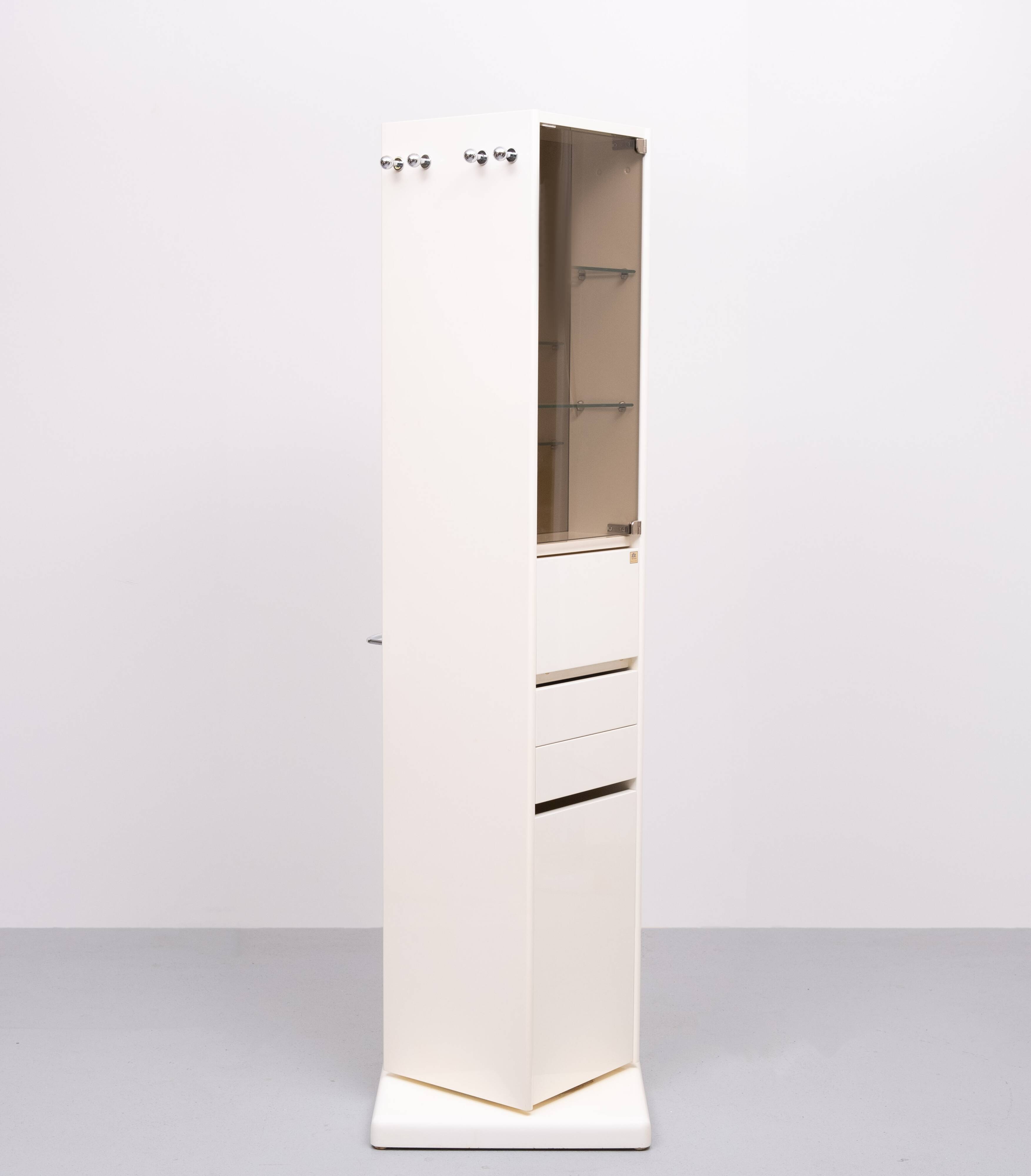 Free standing revolving Bathroom cabinet by Tulli Zuccari Italy