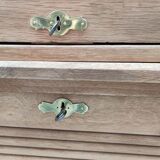 Old notary furniture double shutter solid oak raw