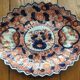 Pair of small oval dishes forming Japanese Imari porcelain raviers