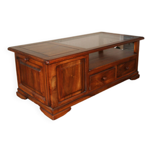 table basse bois massif