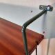 Wall shelf, khaki green and teak