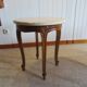 Round coffee table - Carved wood - White veined marble - Regency/Louis XV style