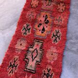 Red Boujad Moroccan rug - 90 x 313 cm
