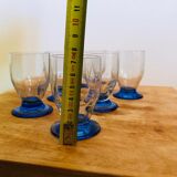 6 glasses with crystal liqueur Daum Nancy