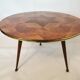 Round tripod coffee table compass foot