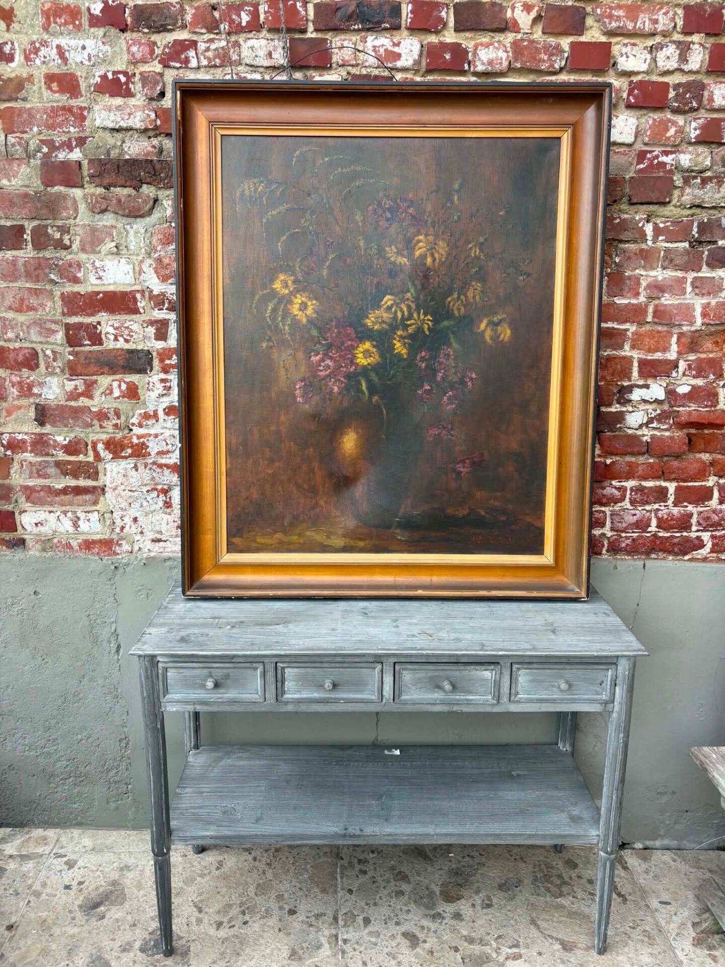 Grand Old Painting – Still Life Flower Bouquet
