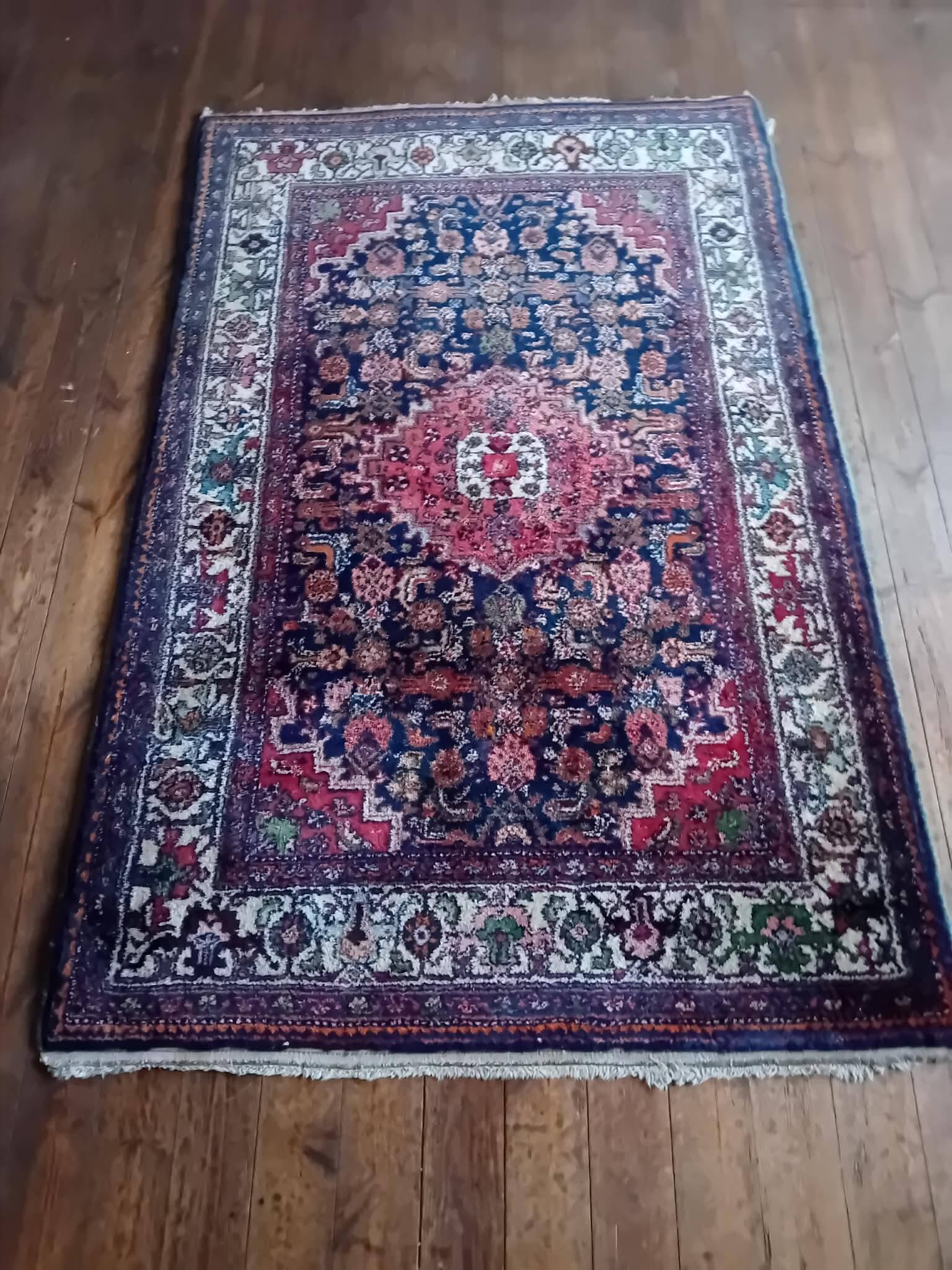 Handmade Persian carpet Mosul 202x132cm