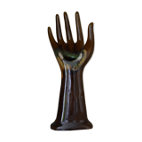 Main baguier marron et verte