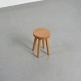 Pine stool by René Martin, 1960s design