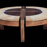 Old Roger Capron Vallauris/coffee bean coffee table
