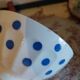 Old faceted shower bowl Sarreguemines