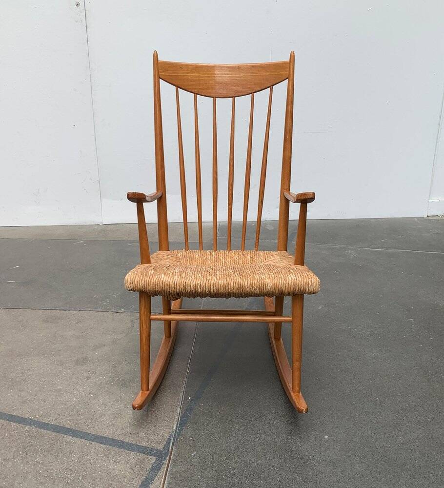 Mid-century Danish rocking chair