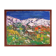 Tableau - Mazet aux pieds des Pyrénées enneigés
