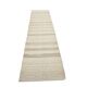 Tapis kilim de couloir en jute beige et marron