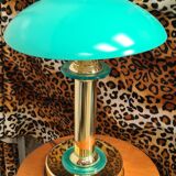 turquoise chrome gold lamp 1980, very beautiful 43x32 good general condition and normal wear