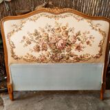 Bohemian headboard with tapestry