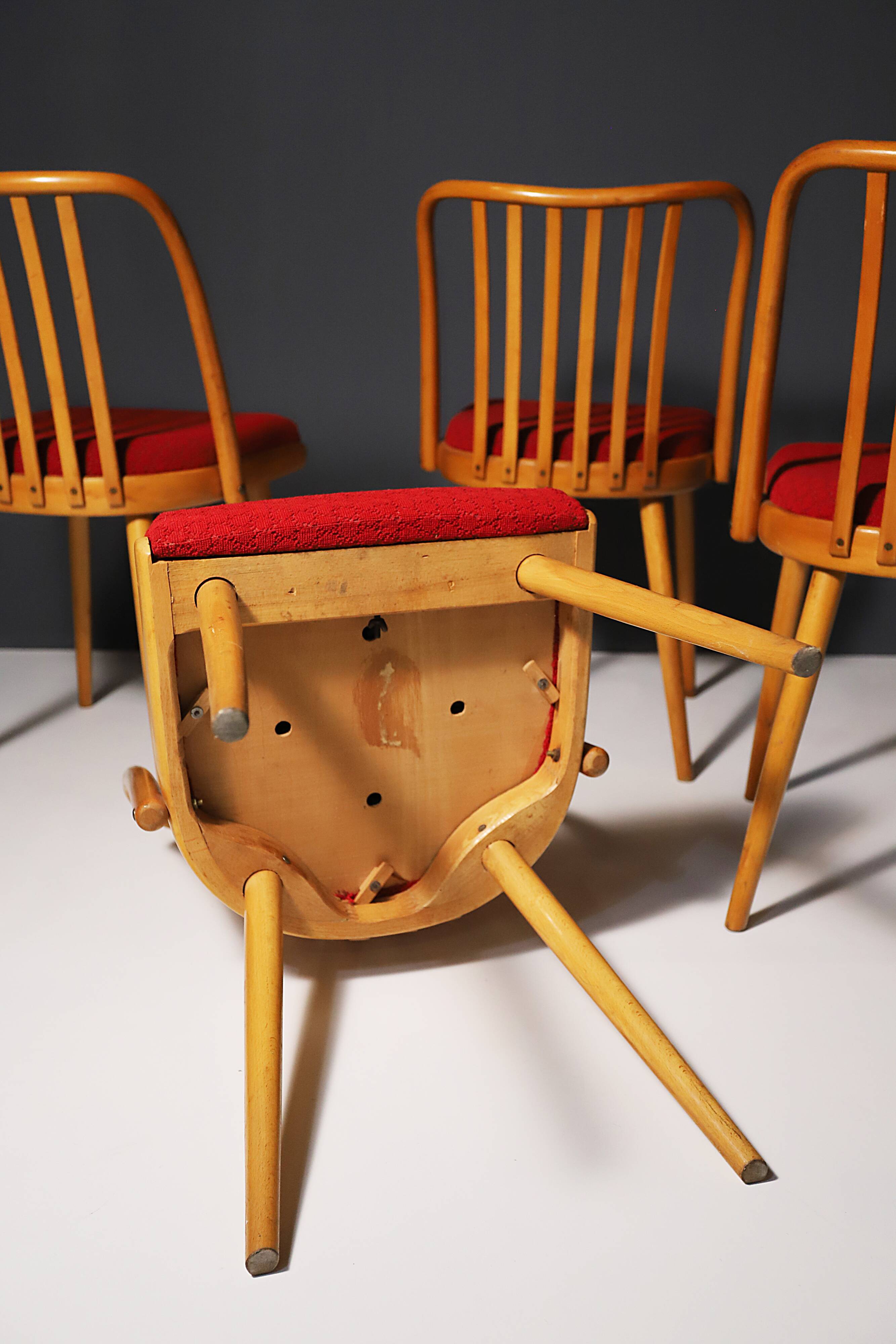 Mid century Dining Chairs by Antonín Šuman, 1960s, Set of 4