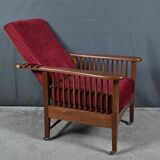 Morris chair in Mahogany, Arts & Crafts style – Early 20th century