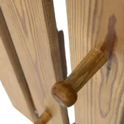 Vintage pine coat rack, 1970s minimalist design