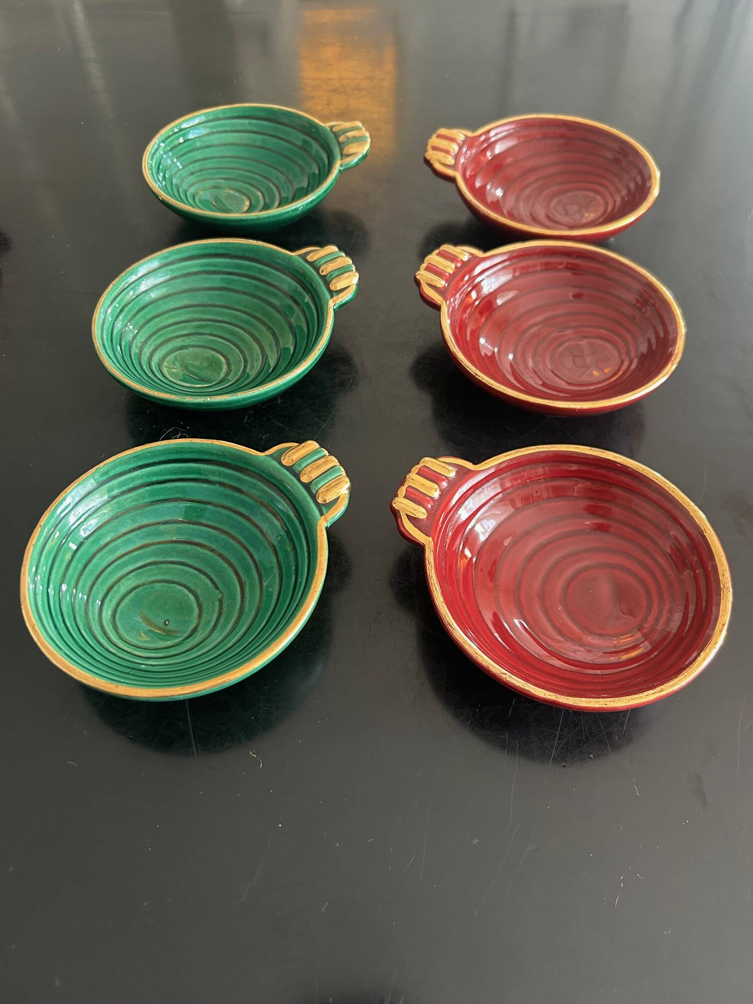 Saint Clément earthenware bowls 1950