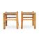 Rattan and woven straw stools, 1960s, set of 2