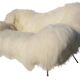 Sheepskin sofa by Fritz Neth, 1950