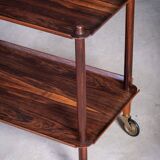 Vintage Bar Cart in Rosewood by Poul Hundevad, 1960s