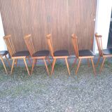 Series of 6 chairs bistrot menuet