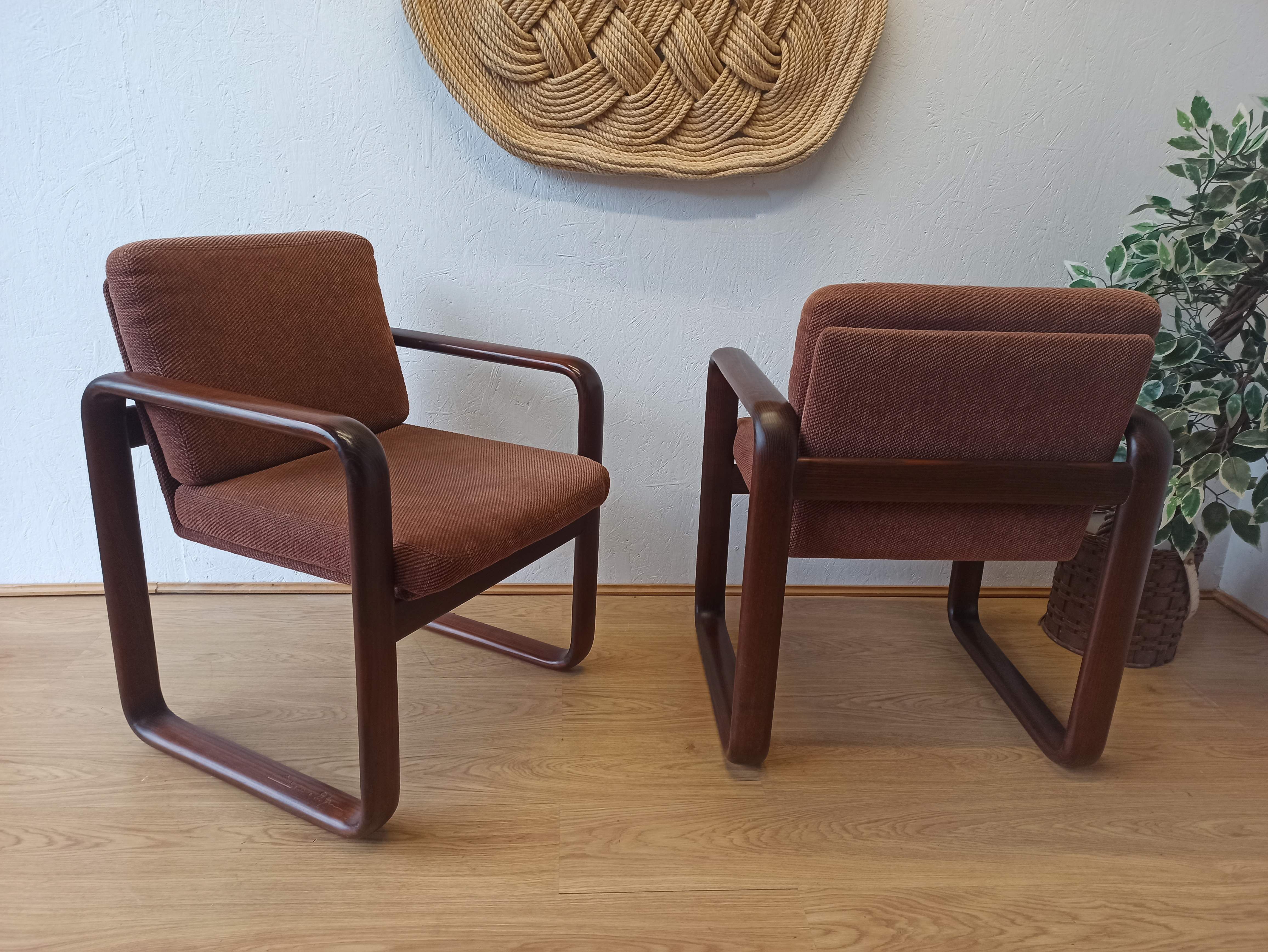 2 armchairs, B. Vogtherr for Rosenthal, 1970s