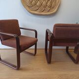 2 armchairs, B. Vogtherr for Rosenthal, 1970s