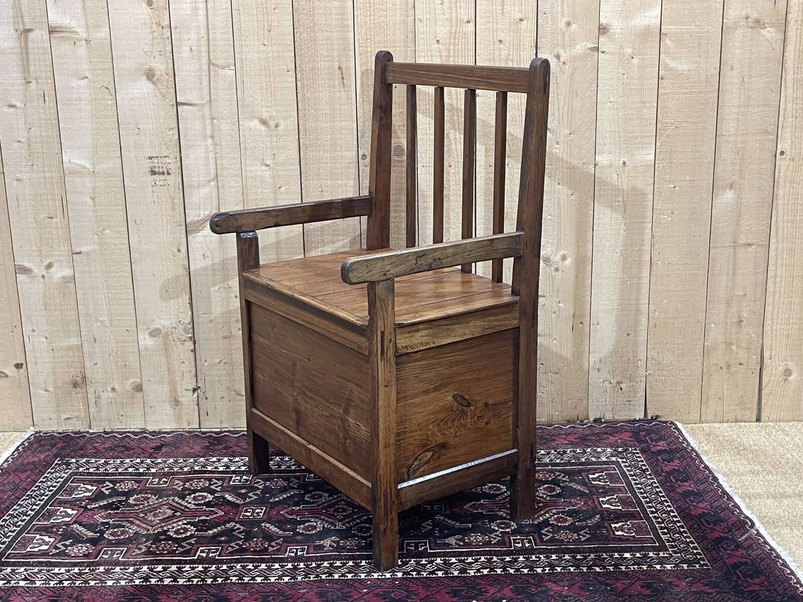 Rustic fir fireplace bench early 20th century