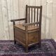 Rustic fir fireplace bench early 20th century